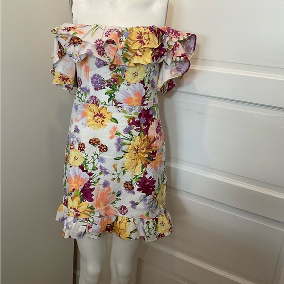 🌸 OFF SHOULDERS FLORAL DRESS - Picture 4 of 12